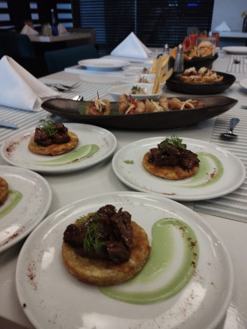 Montadito de posta cartagenera.