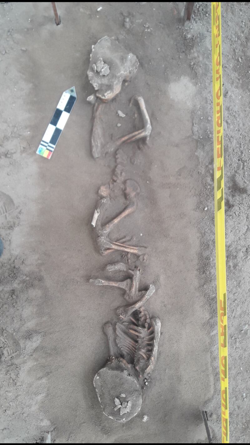 Entierros de niños en el Claustro de San Francisco.