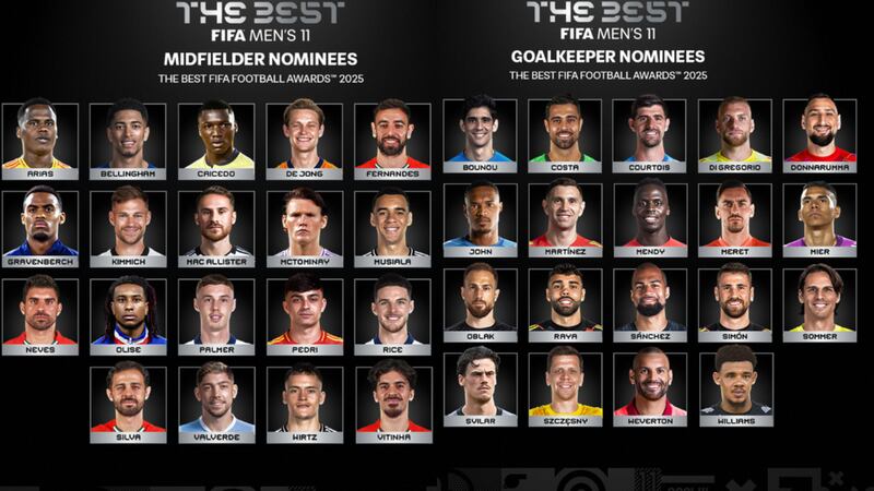 Jhon Arias y Kevin Mier fueron nominados al once ideal de los premios The Best