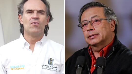 Rifirrafe entre Federico Gutiérrez y Gustavo Petro
