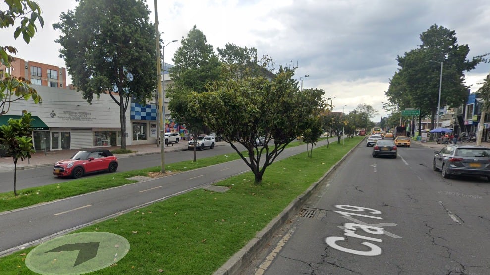 La balacera se registro sobre la carrera 19 en el norte de Bogotá