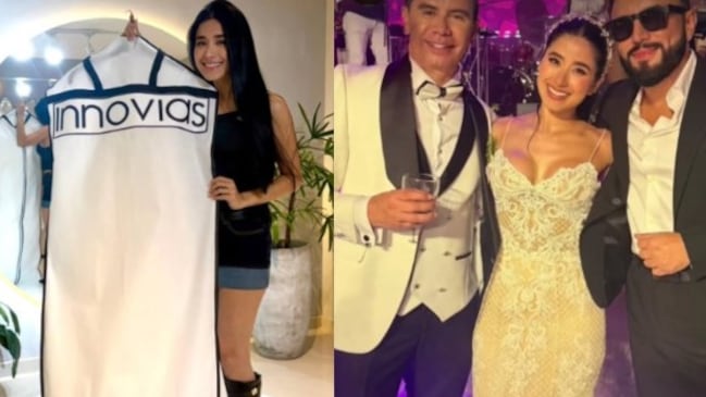 Foto los vestidos de novia rentados de Jenny López desatan debate tras su matrimonio con Jhonny Rivera.