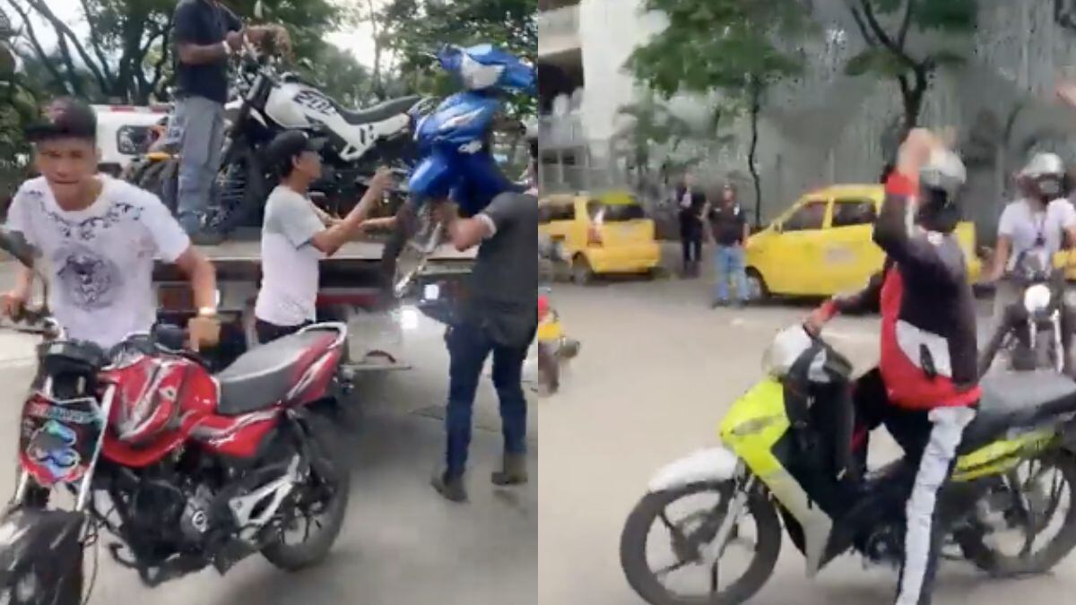 Se formó una batalla campal en operativo de tránsito en el sur de Cali