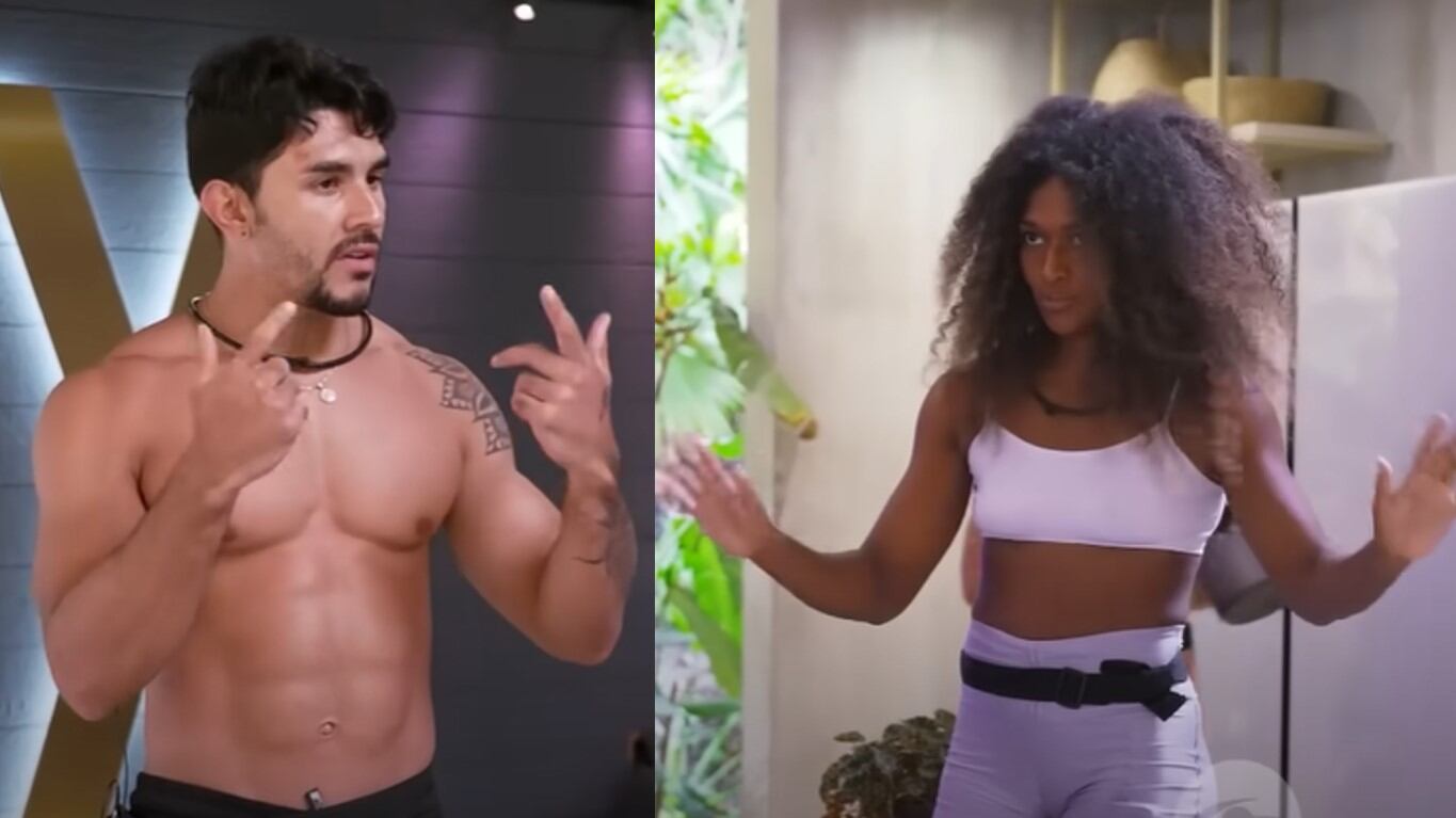 Dickson no ha parado de atacar a Santi por el error en la pista de aire, a lo que el competidor le recordó sus errores y parar el tema ya.