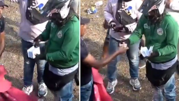 Cobradiarios cobran en plena corraleja