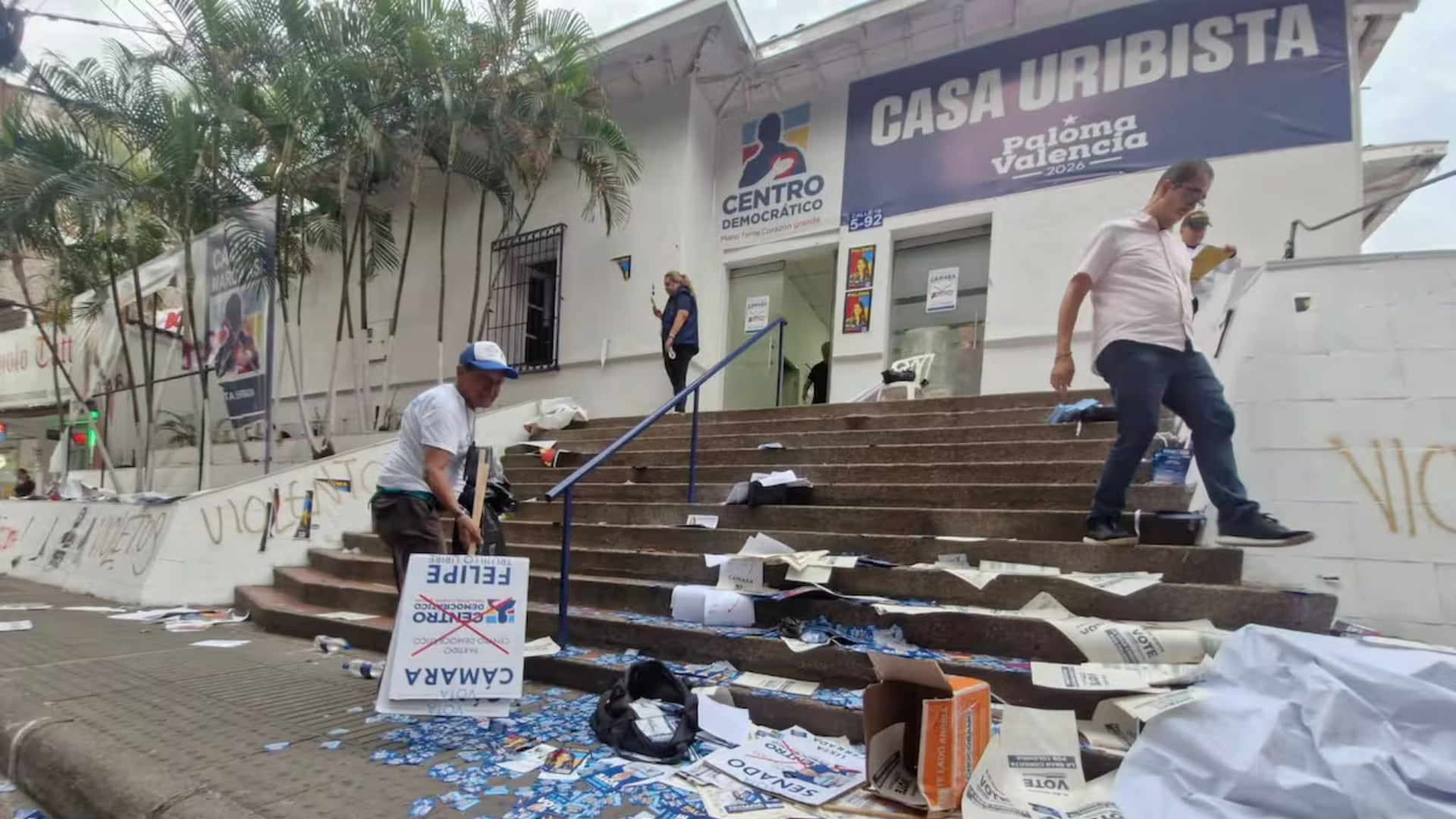 Ataque a sede del Centro Democrático en Neiva.