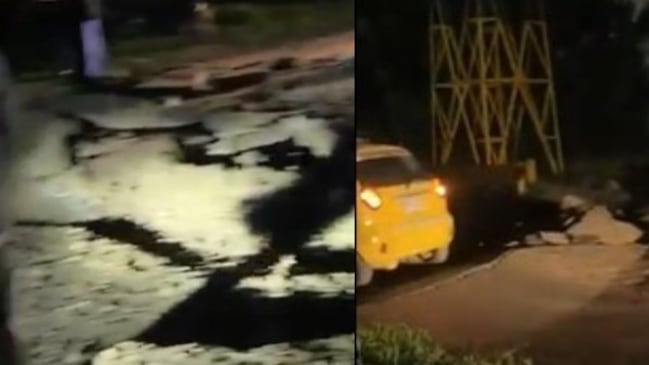 Foto del ataque con explosivos en Cúcuta que dejó dos policías muertos y seis heridos.