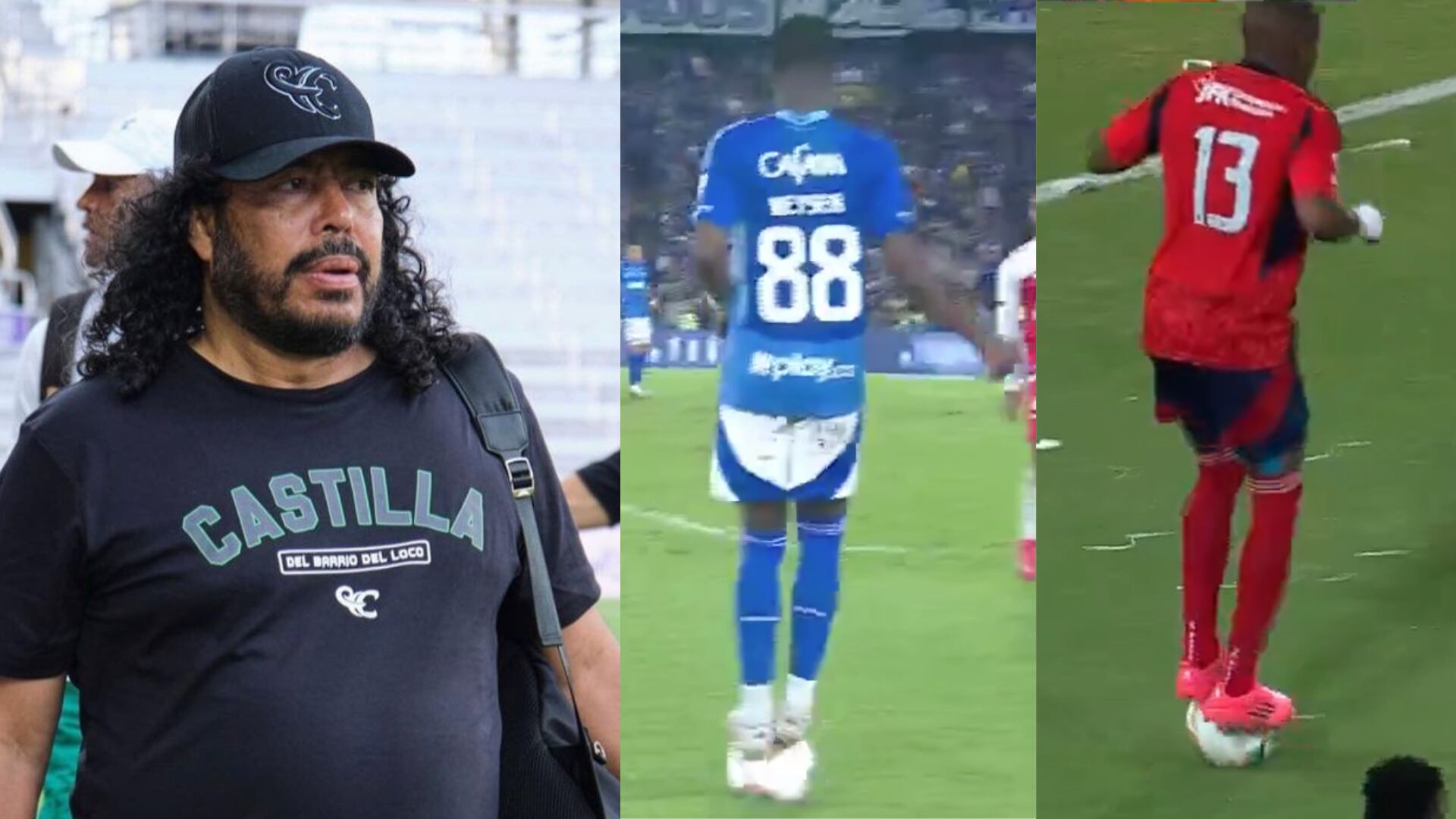 René Higuita, Villarreal y Chaverra - Fotos: Redes sociales