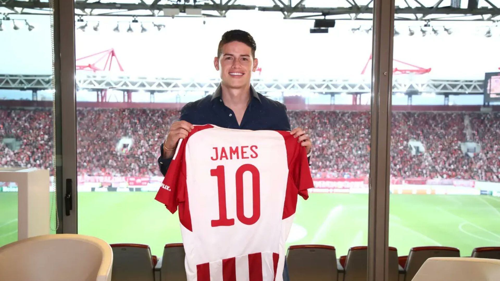 James Rodríguez podría debutar con Olympiacos.