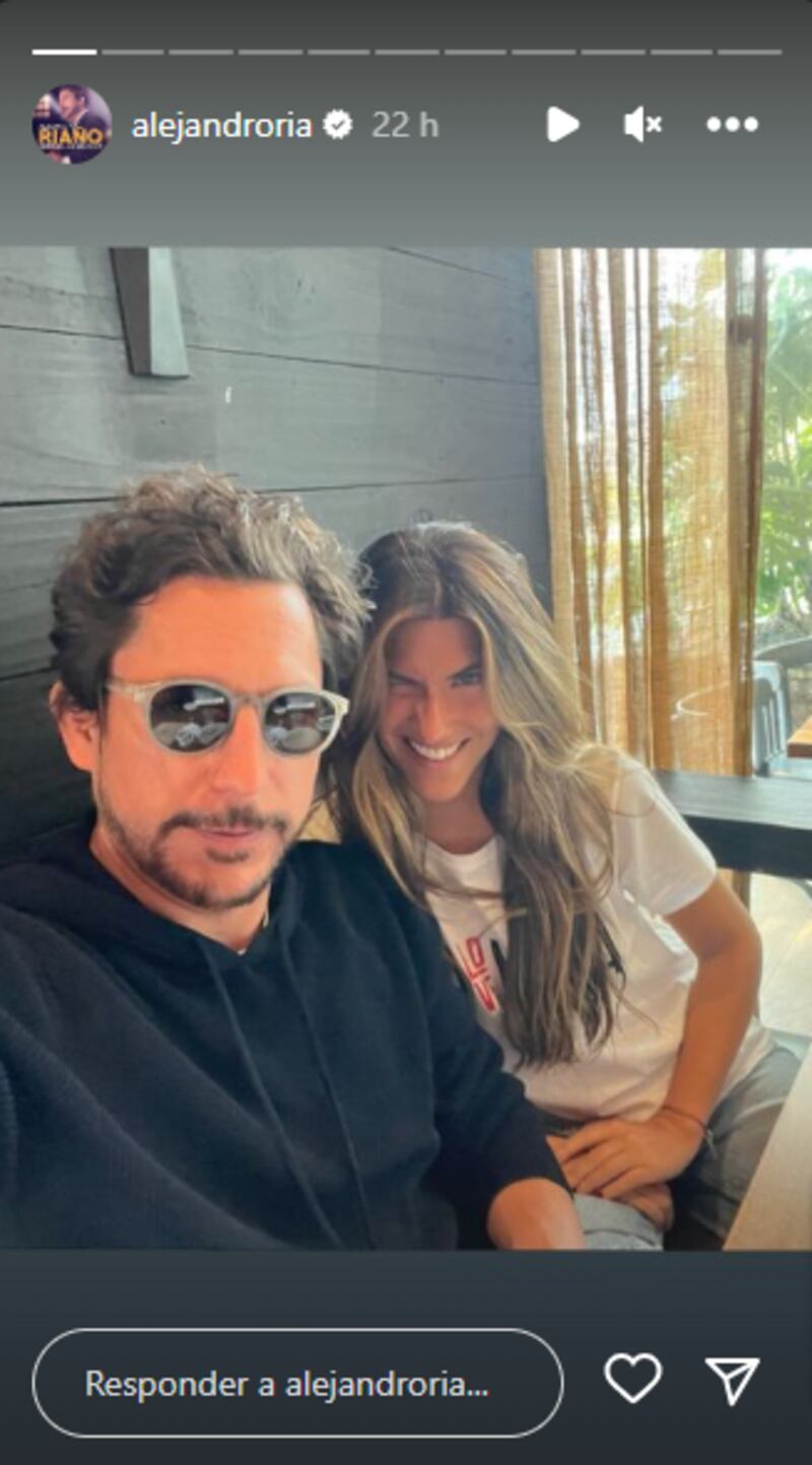 A Alejandro Riaño se le vio muy enamorado que hasta mostró por primera vez la cara de su novia