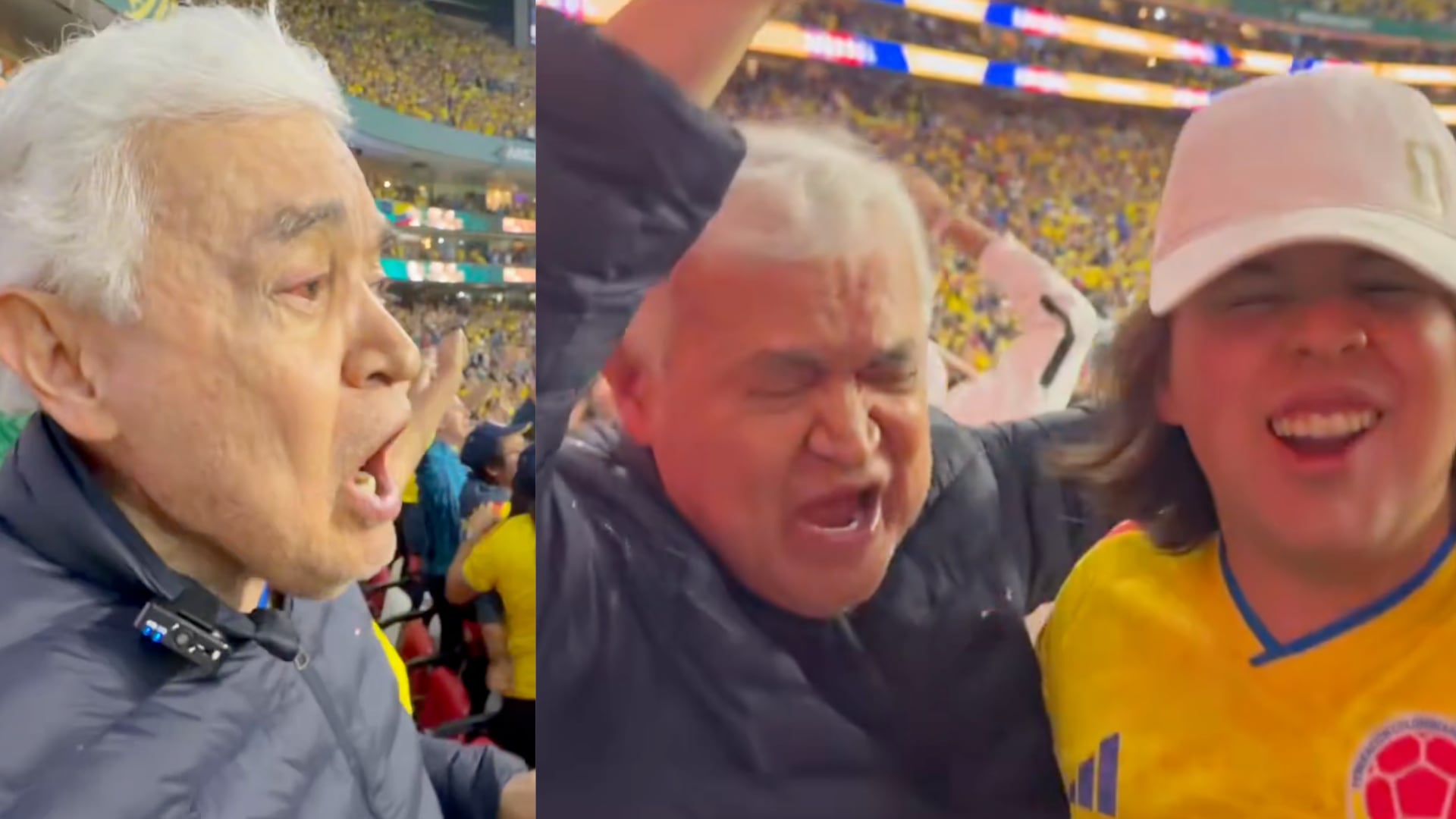 Jorge Barón estuvo presente en el Azteca dándole la suerte a la Selección Colombia