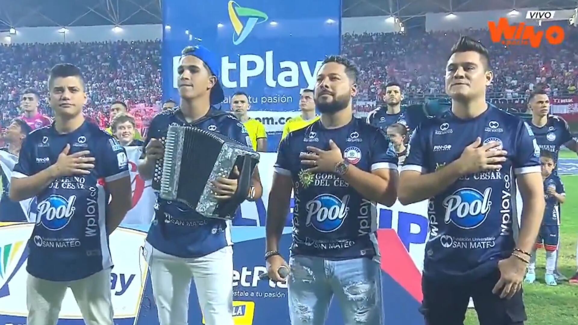 Llovieron críticas porque cantaron el himno de Colombia al ritmo del vallenato en el juego Alianza vs Junior