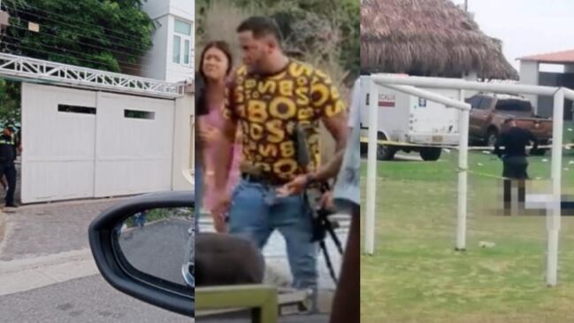 Imágenes de la narco fiesta en Puerto Colombia y la balacera en Villa Campestre.