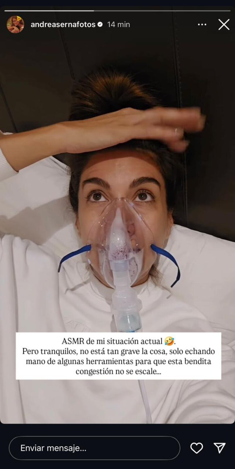 Andrea Serna del Desafío mostró los problemas de salud que vive