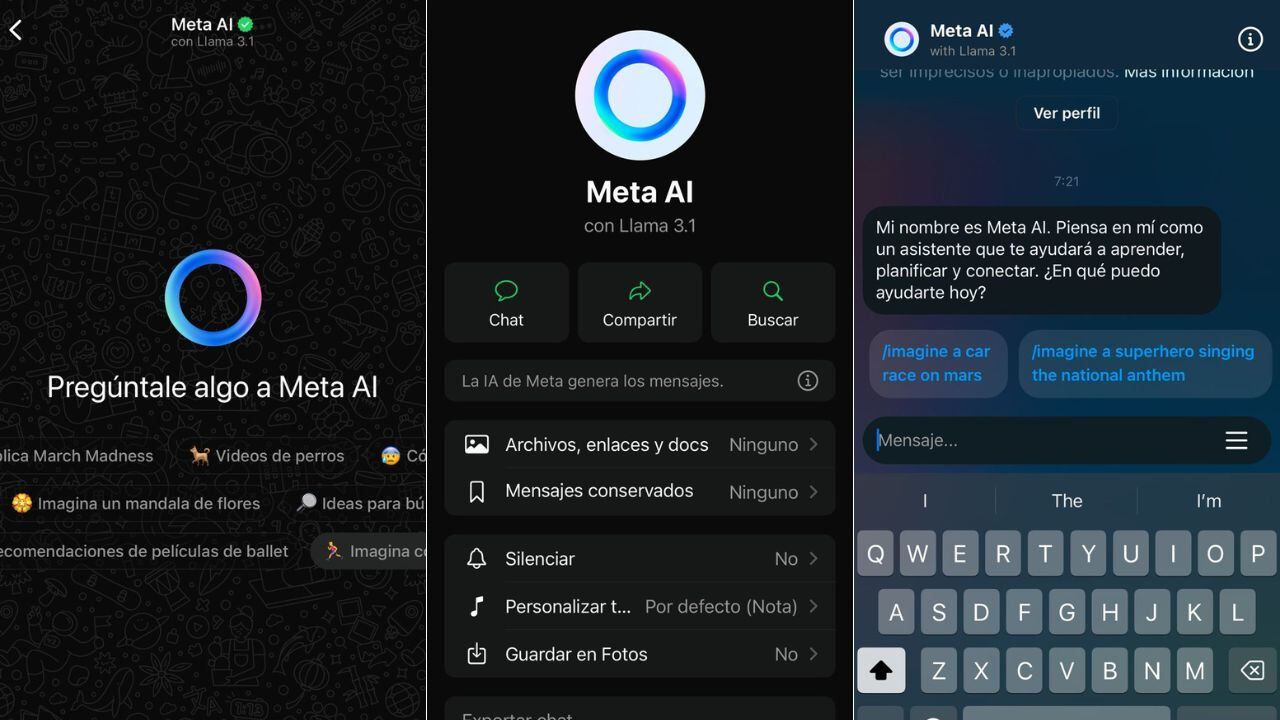 ¿Por qué hay un círculo de colores de Meta AI en WhatsApp, Instagram y Facebook?