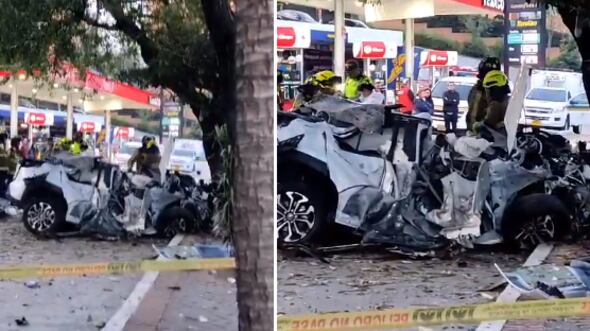 Accidente de tránsito en la 127 con séptima en Bogotá