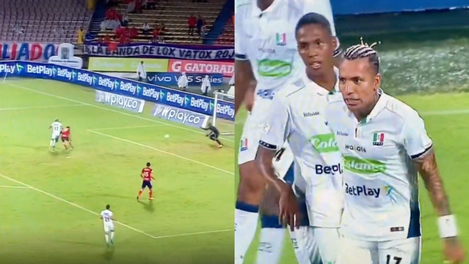 Dayro Moreno le hizo gol al DIM y está cerca de ser el máximo goleador del FPC en su historia.