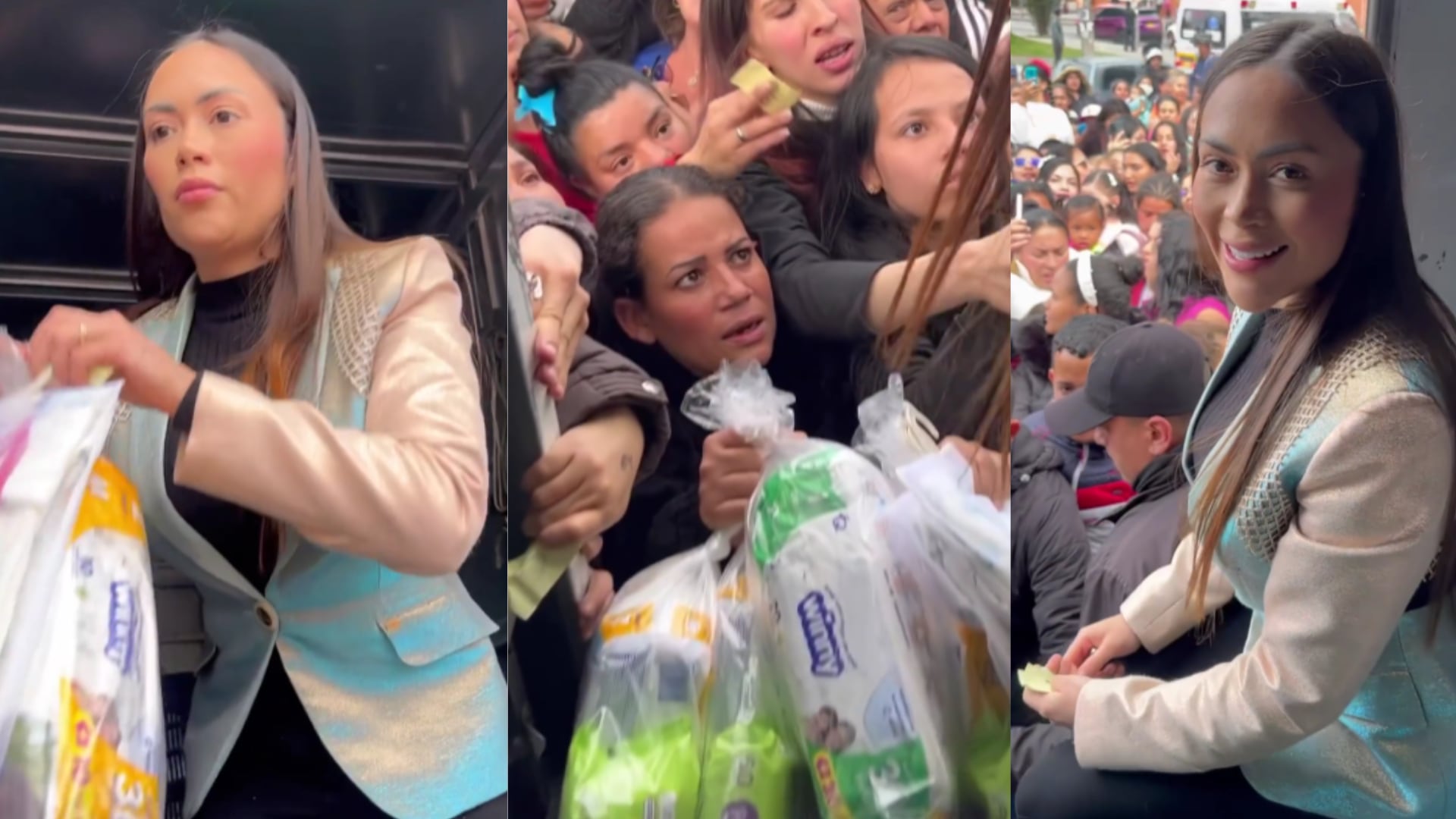 Epa Colombia repartió miles de pañales en el sur de Bogotá