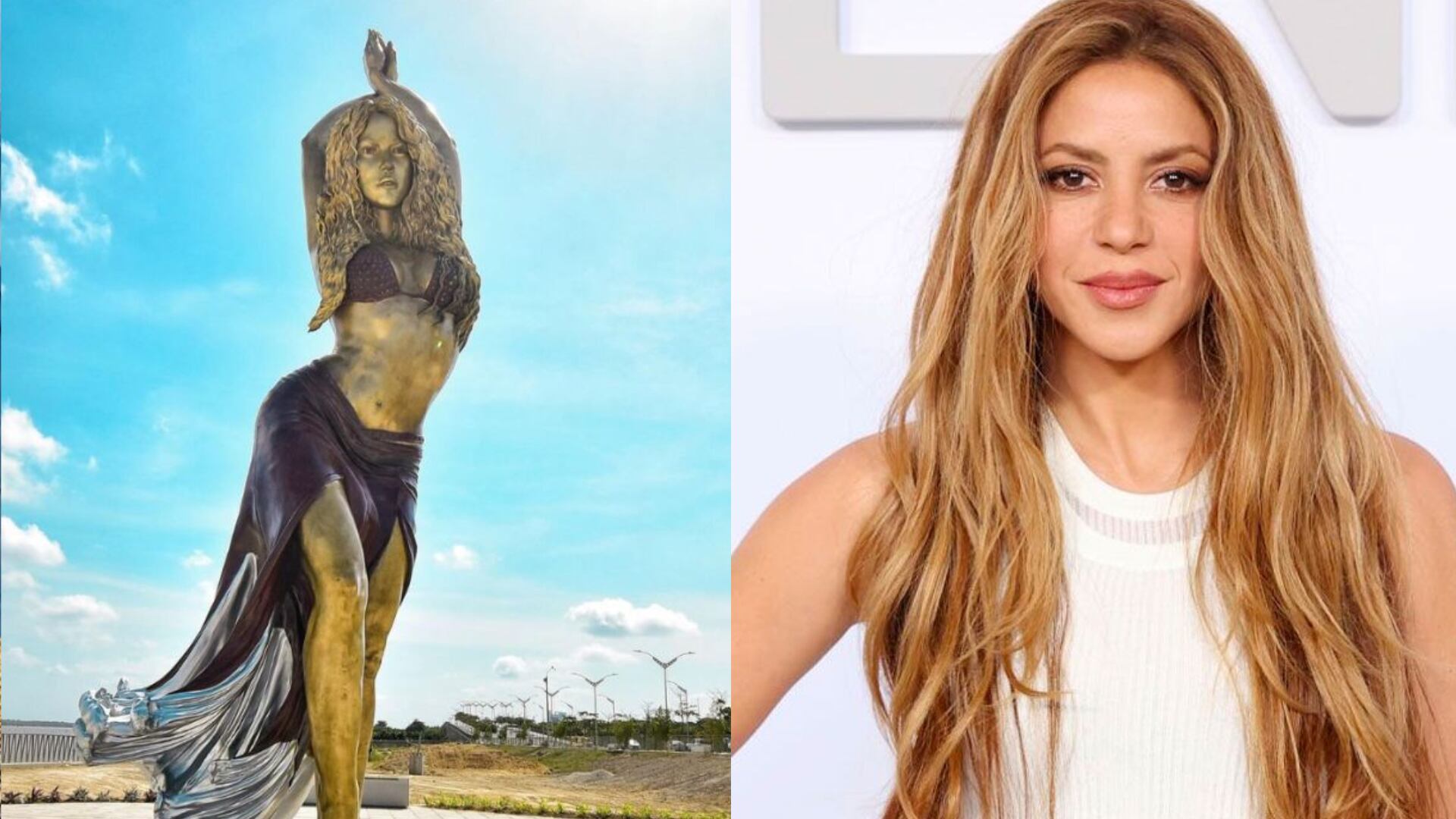 Shakira dedicó unas palabras al conocer su estatua en barranquilla