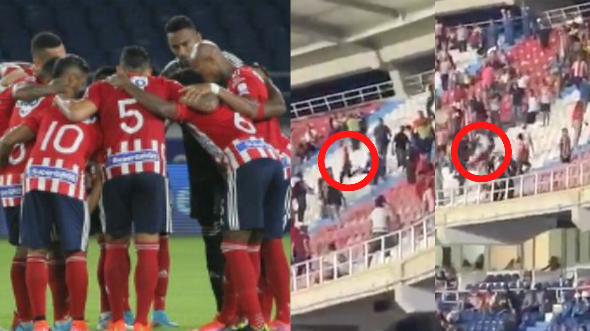 Hincha del Junior se cayó