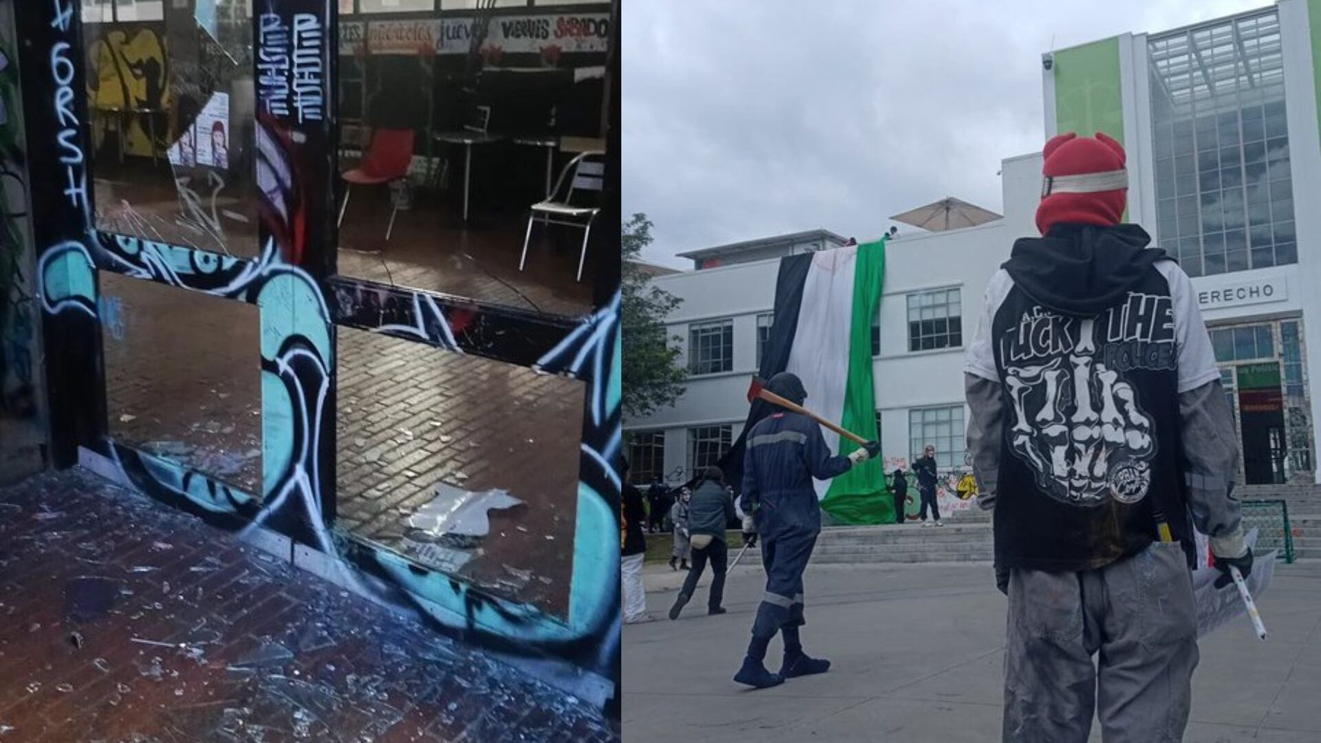 Explosión en Universidad Nacional (Foto de redes sociales: @nacional_memes, @Ronaldfvargass descargado 11 de septiembre de 2025)