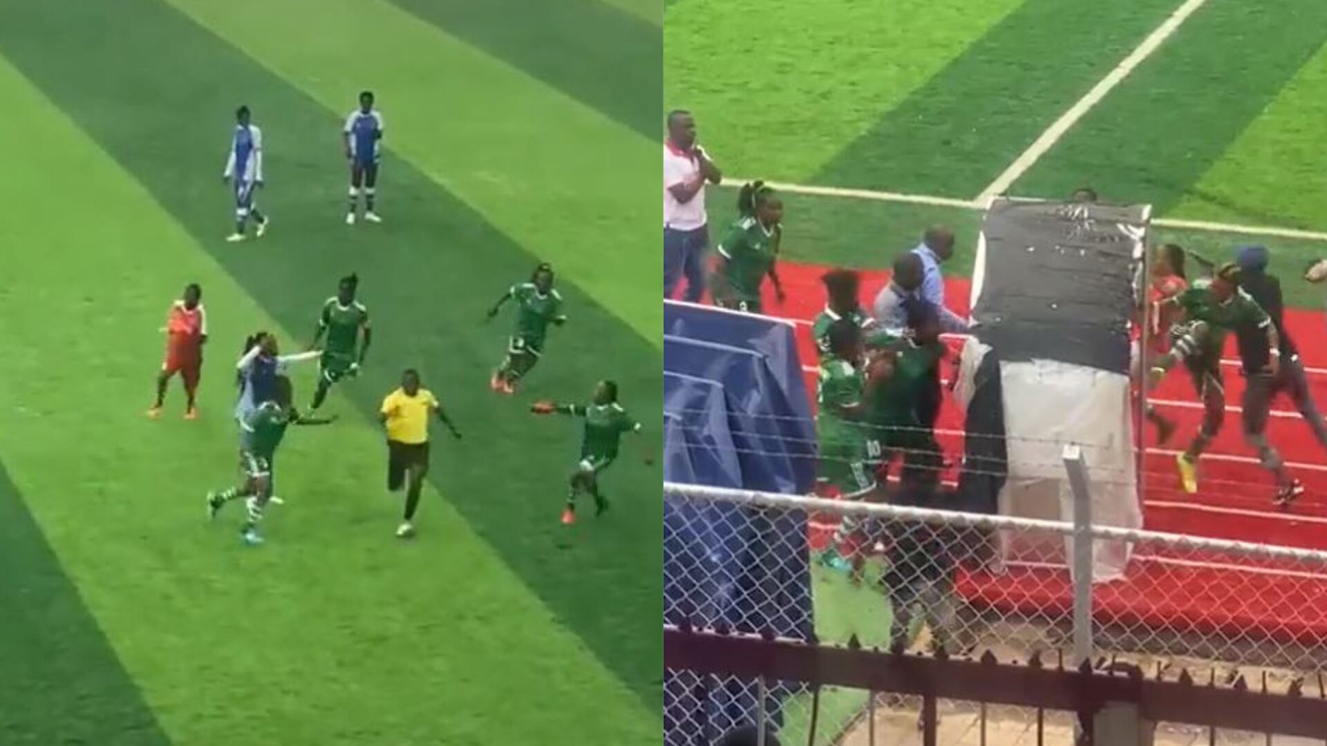 Durante un partido de fútbol en el Congo, jugadoras le pegaron una paliza al árbitro