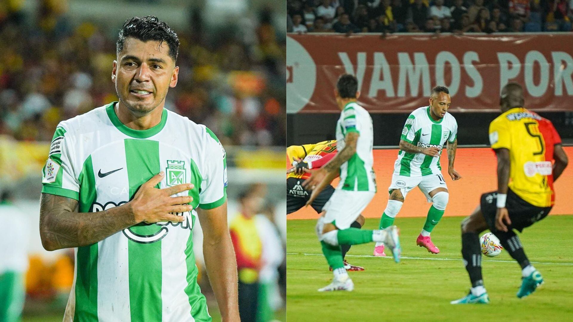 Atlético Nacional venció por 2-0 como visitante al Deportivo Pereira.