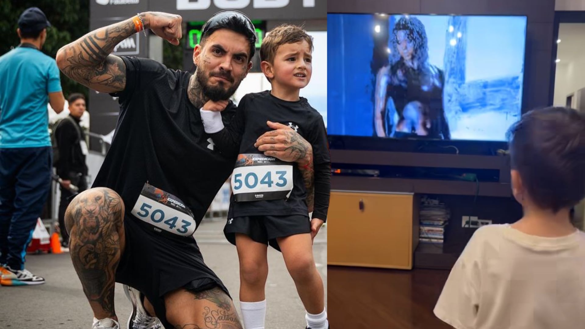 Mateo Carvajal 'chicaneó' el talento de Salvador para imitar a Shakira