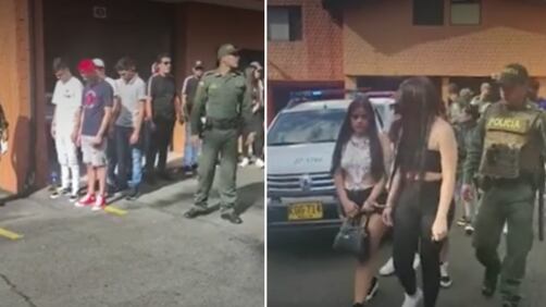 Capturados en fiesta en habitación de motel de Medellín tenían antecedentes judiciales