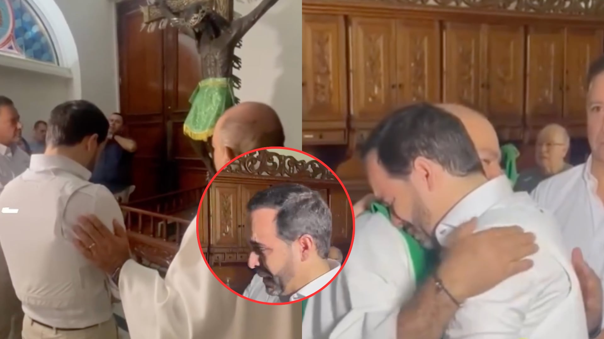 Abelardo de la Espriella en la Basílica de ‘El Señor de los Milagros’ en Buga