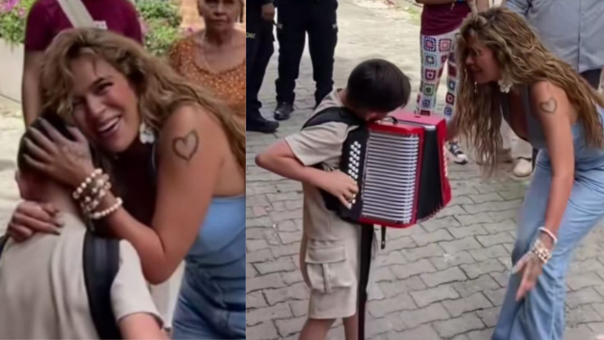 Karol G en Valledupar fue sorprendida con serenata de niño acordeonero