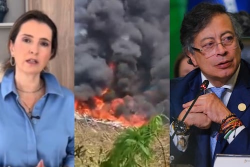 “Es inadmisible”: Paloma Valencia critica a Petro por su reacción al accidente aéreo en Putumayo