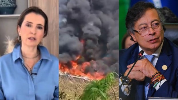 Foto Paloma Valencia arremete contra Gustavo Petro tras tragedia del Hércules C-130 en Putumayo que dejó 66 militares muertos.