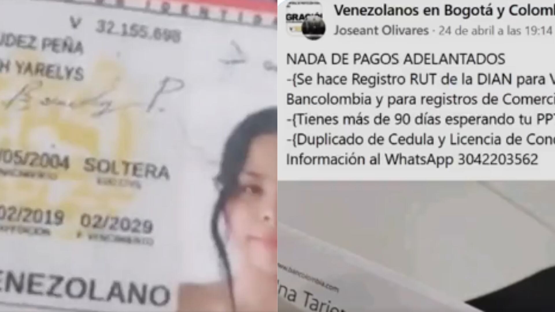 Delincuentes utilizan cédulas venezolanas falsas para delitos