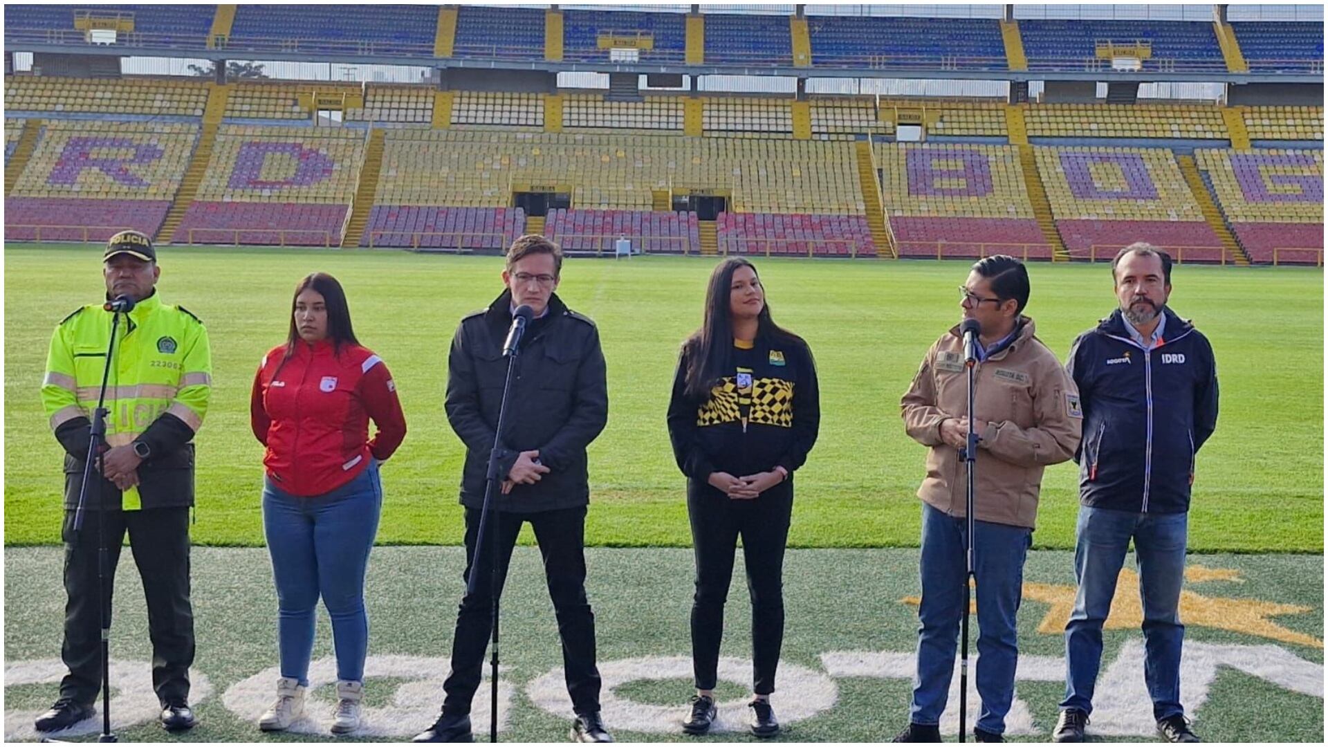 Plan de seguridad y movilidad de Bogotá para la final de la liga BetPlay entre Santa Fe y Bucaramanga (Foto vía: Secretaria de Seguridad)