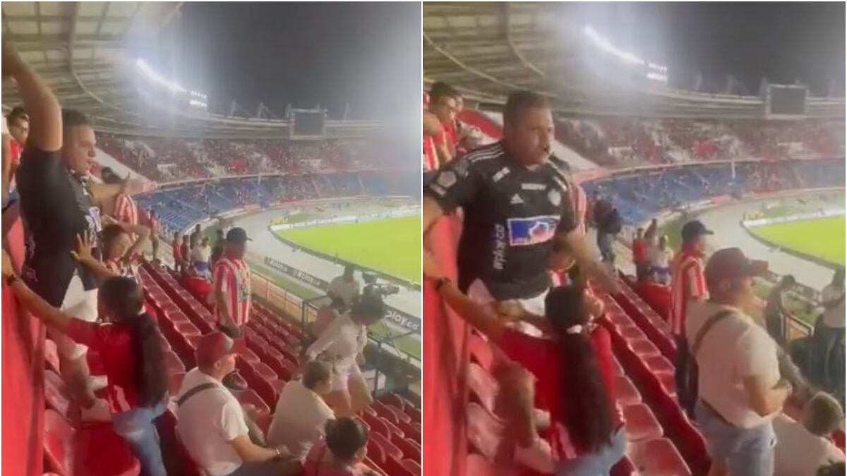Hincha de Junior se agarró con los otros por aplaudir al equipo rival