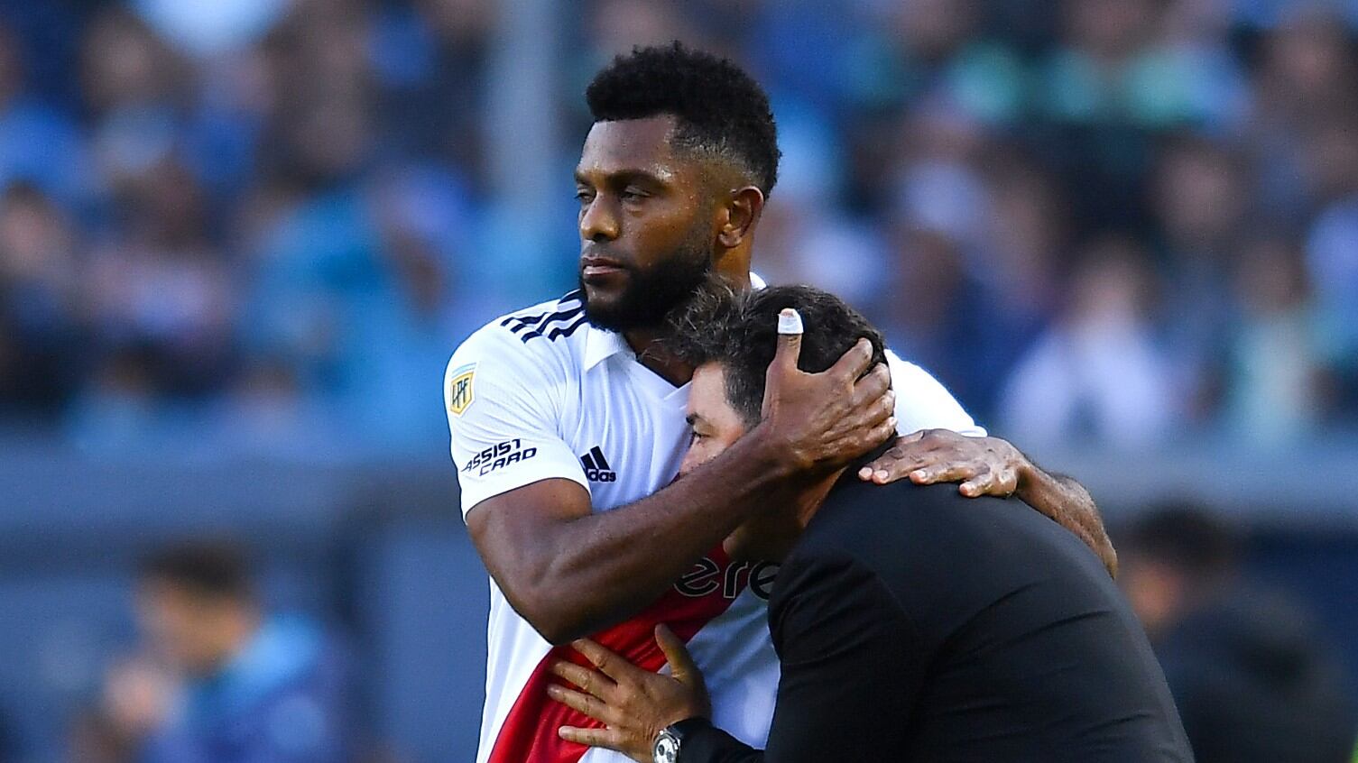 Miguel Borja y Marcelo Gallardo