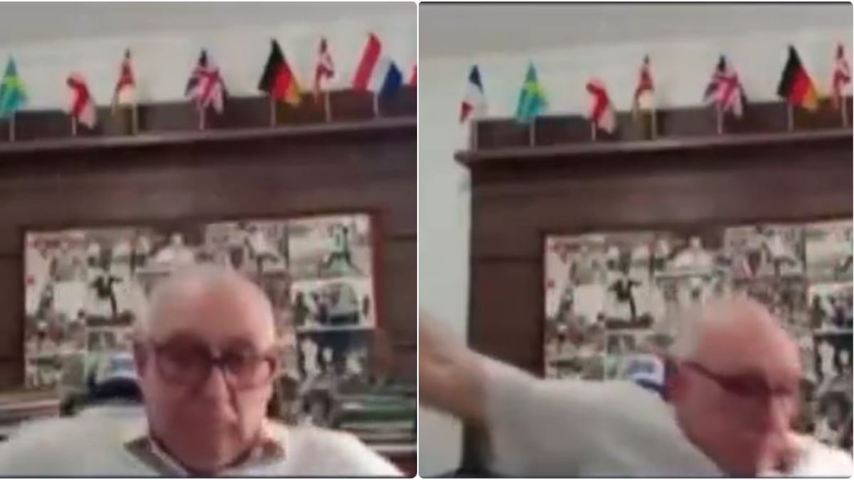 “Se esmondingó”, El Mono Correa se dio su buen costalazo en pleno programa y su compañero se la montó