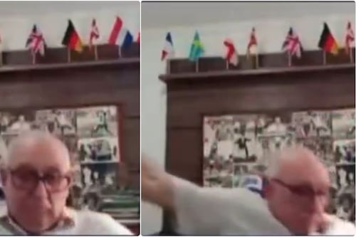 “Se esmondingó”, El Mono Correa se dio su buen costalazo en pleno programa y su compañero se la montó