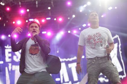 Peste Mutantex, de Colombia, durante su presentación en Rock al Parque 2022 en Bogotá.