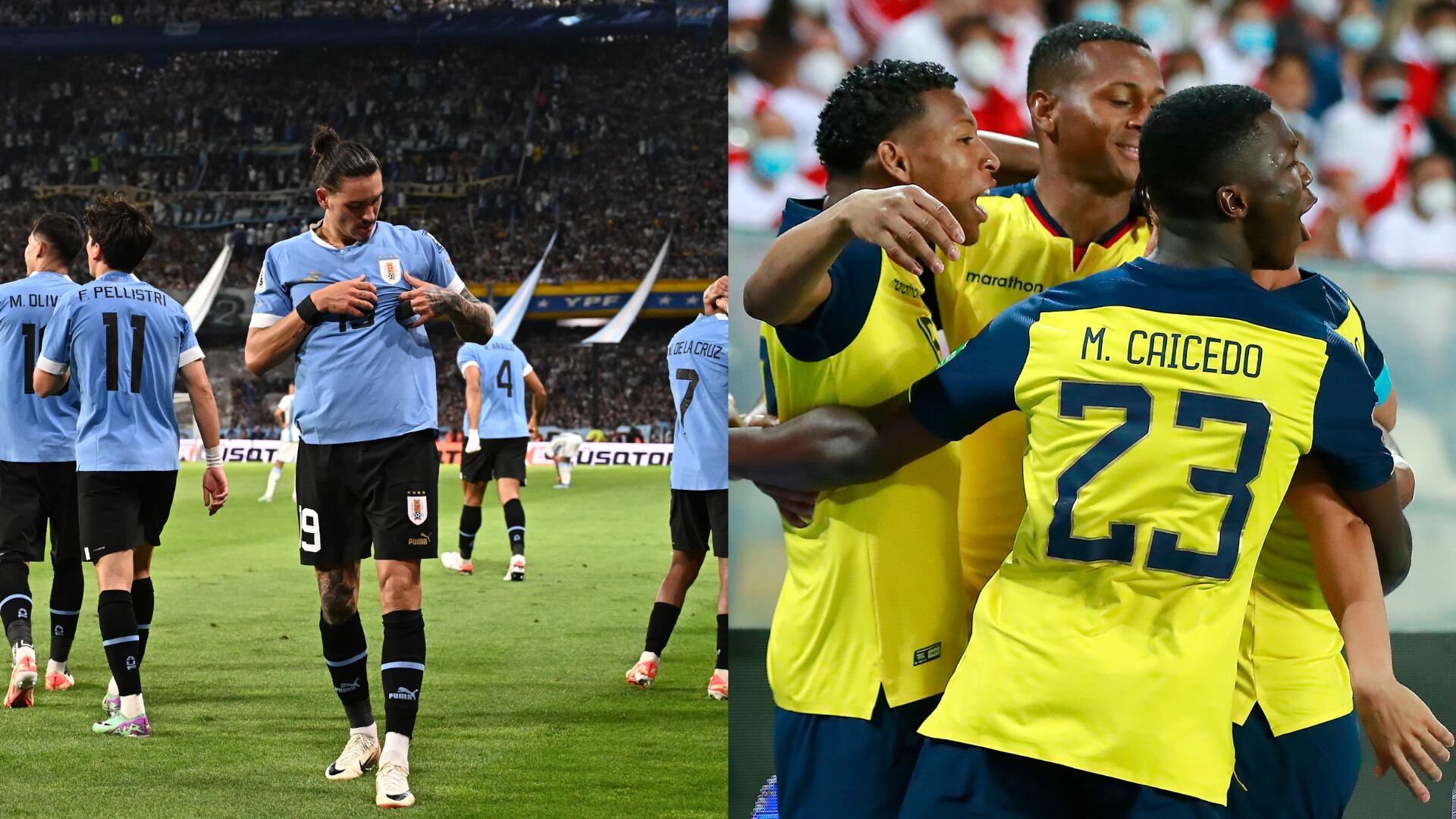 Uruguay y Ecuador - Fotos: Getty