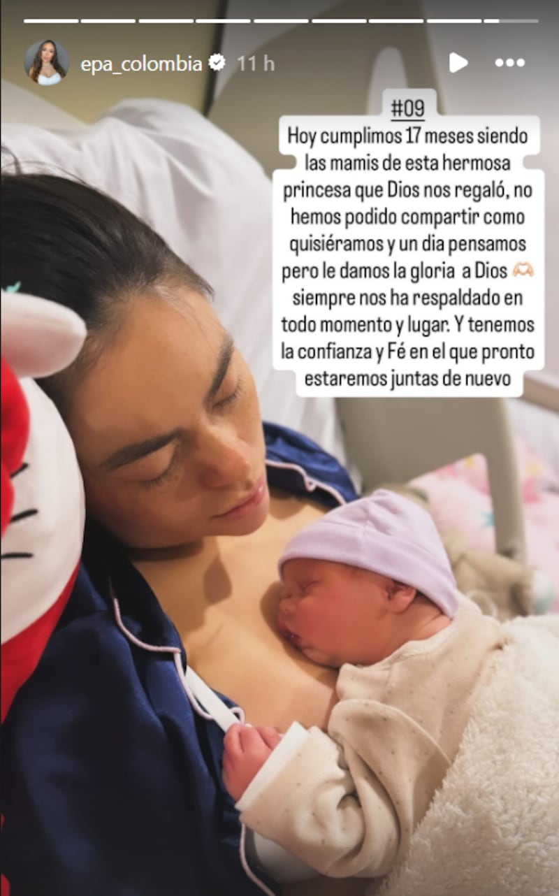 Mensaje de Epa Colombia a su hija