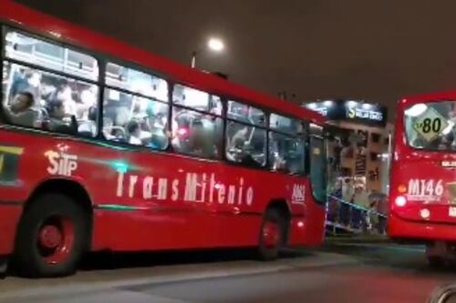 Reportan bloqueos en TransMilenio en el norte de Bogotá
