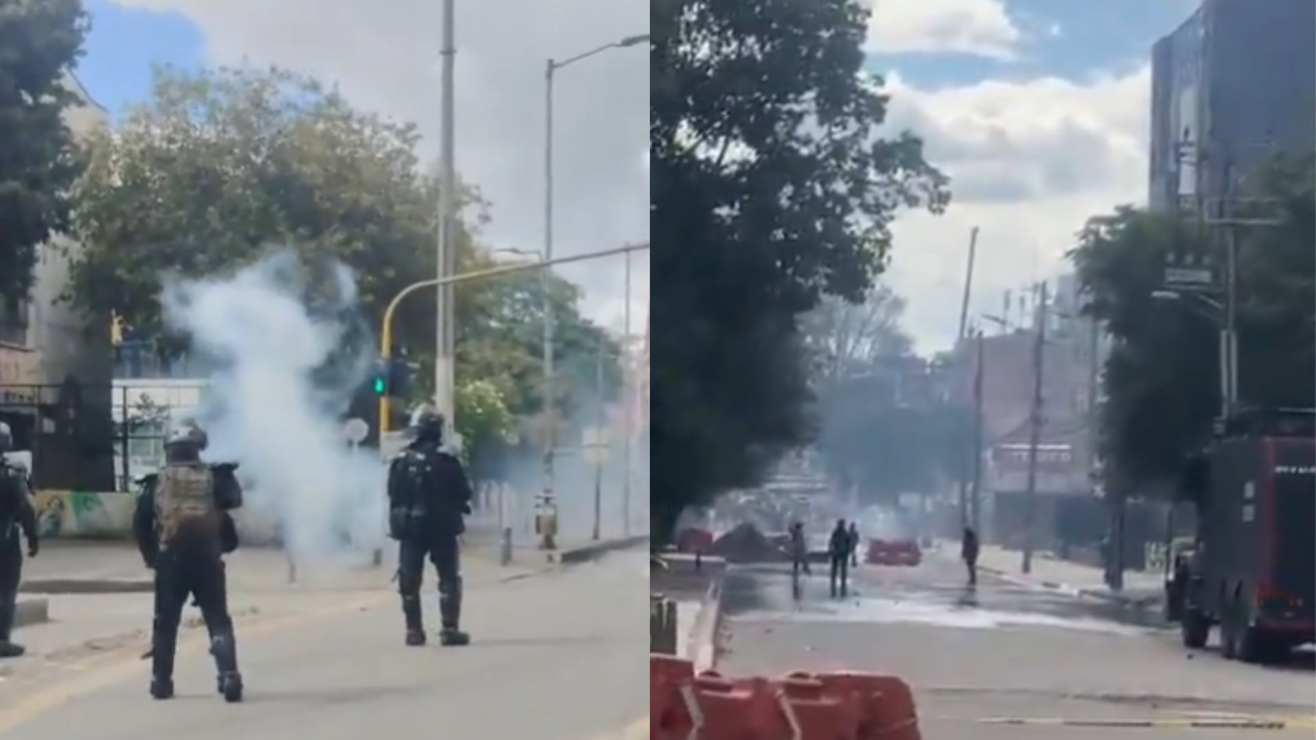Enfrentamientos en la Universidad Pedagógica.