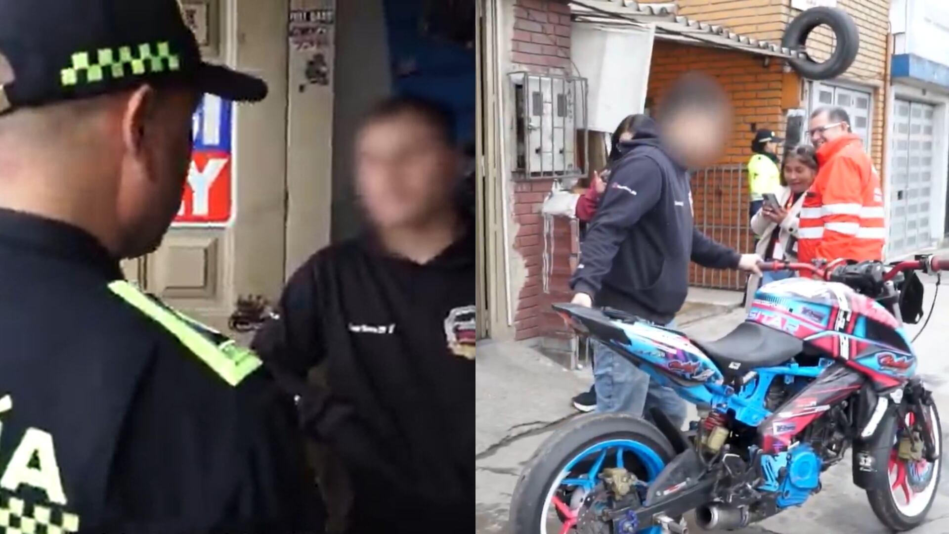 Suspensión de tres locales 'Pinchallantas' en Bogotá.