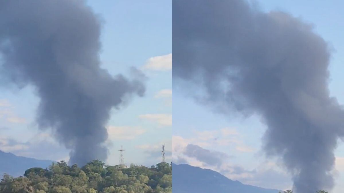 Se presentó voraz incendio en el occidente de Medellín este lunes 17 de octubre