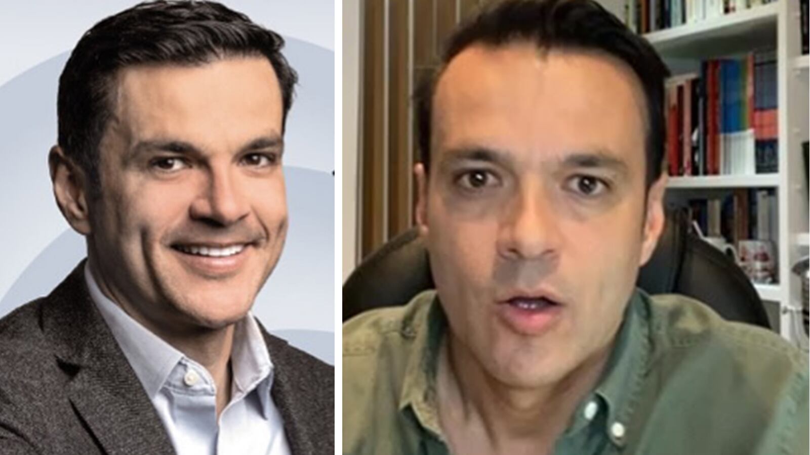 Juan Diego Alvira está feliz con su nuevo trabajo.