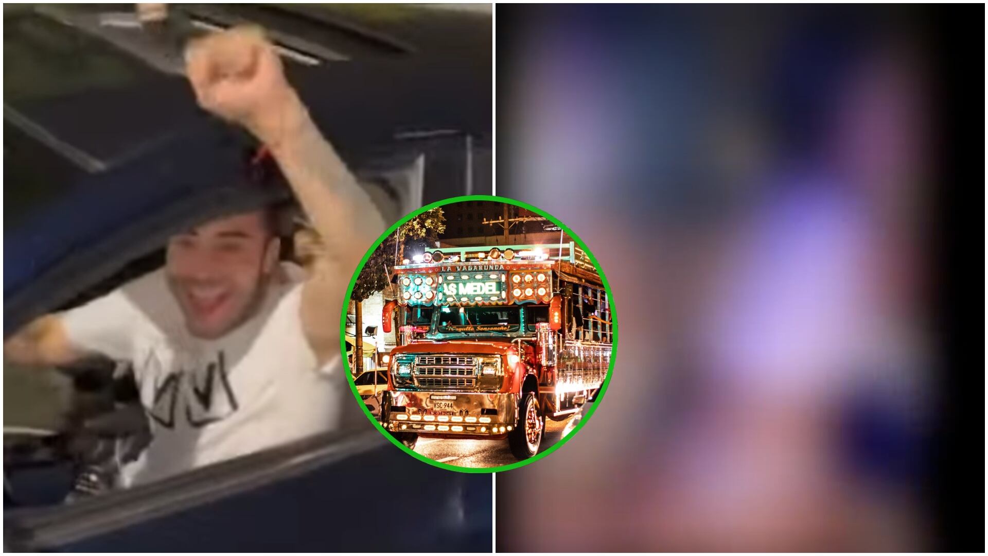 Modelos de OnlyFans pasearon casi desnudas en una chiva rumbera en Medellín (Redes sociales)