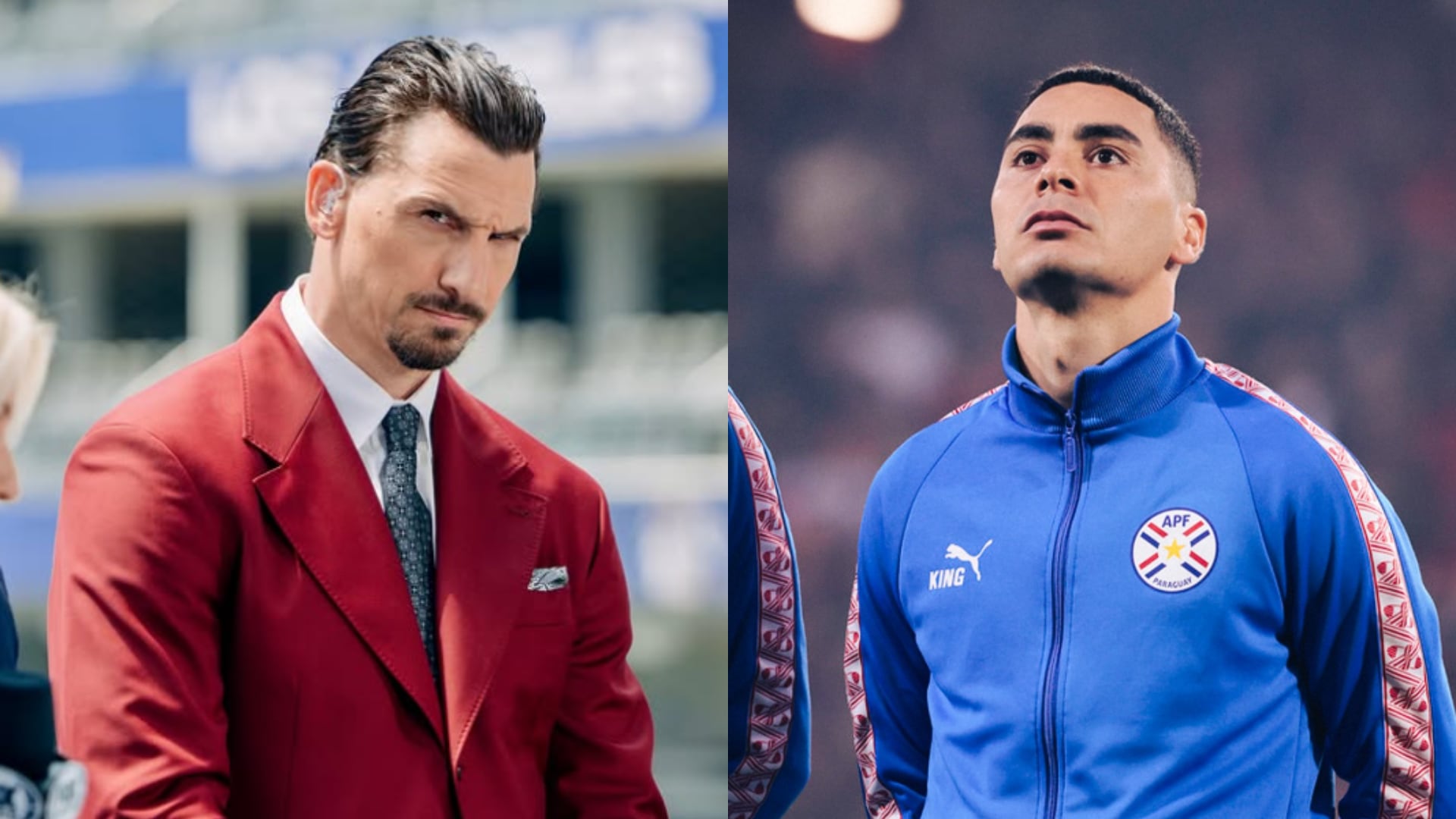 Ibrahimovic y Almirón - Fotos: Redes sociales de ambos personajes el 20 de junio del 2026