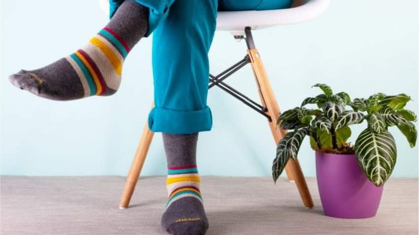 Medias de compresión con diseño.